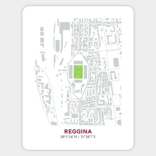 Reggina FC Stadium Map Design Sticker